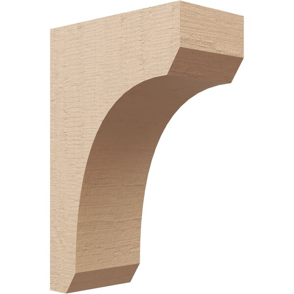 Ekena Millwork 6"W x 12"D x 18"H Classic Legacy Rough Cedar Woodgrain TimberThane Corbel, Primed Tan CORUR06X12X18LGYRCPR - main